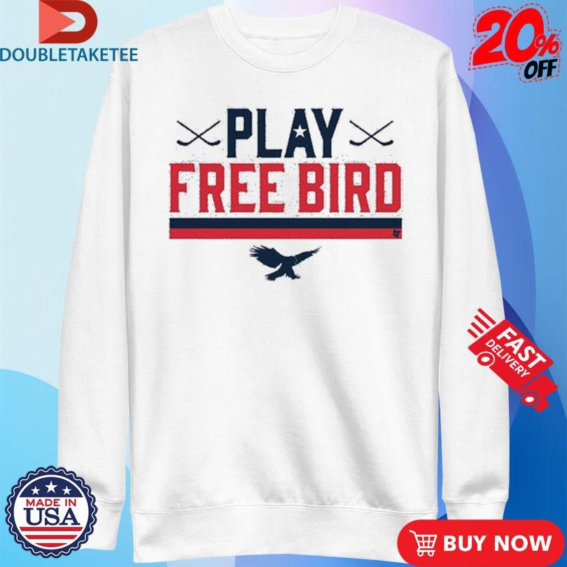 Official Play Free Bird American Hockey Shirts