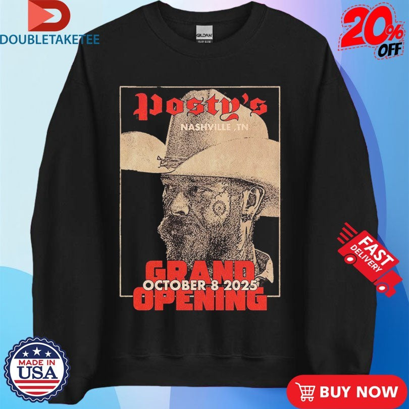 Official Post Malone Posty’s Nashville TN Grand Opening At 305 Broadway October 8 2025 Shirts