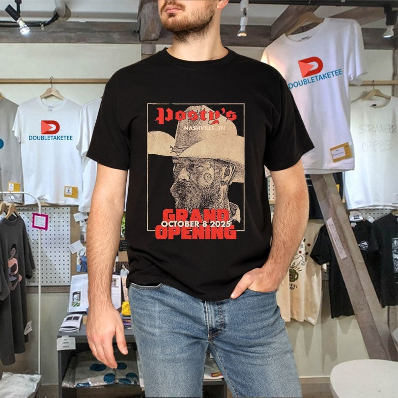 Official Post Malone Posty’s Nashville TN Grand Opening At 305 Broadway October 8 2025 Shirts