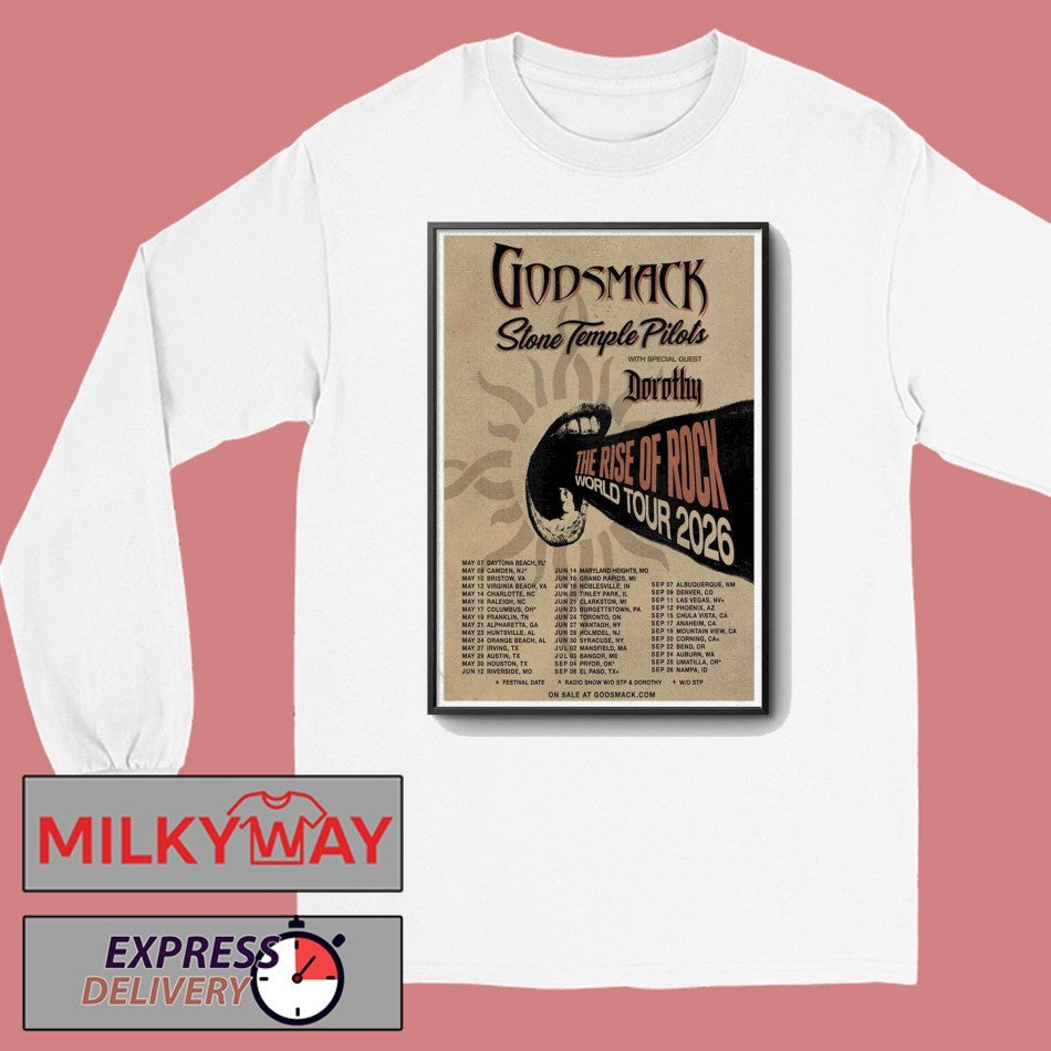 Poster MAY 7 2026 Daytona Beach, FL Godsmack TOUR shirt
