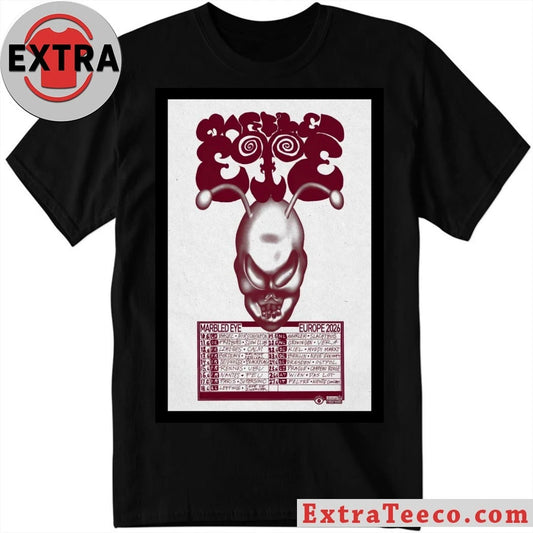Official Poster Marbled Eye Europe June 2026 Tour Shirt