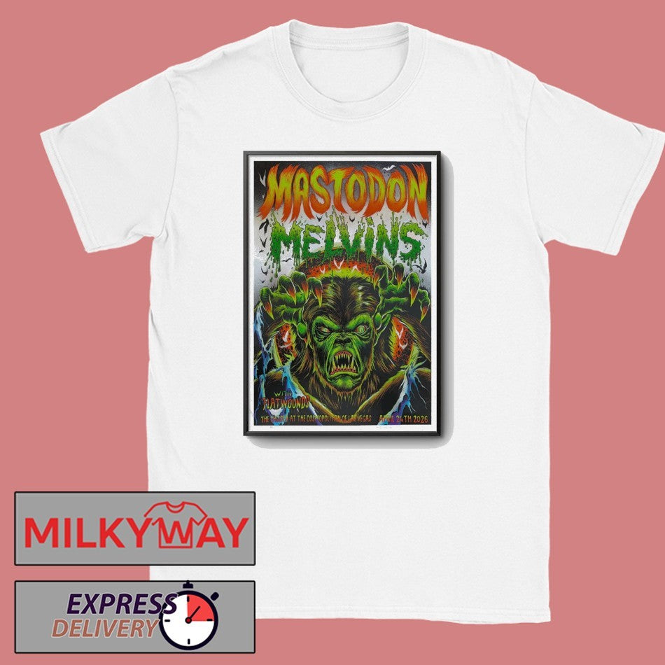 Poster Mastodon Las Vegas, NV Apr 24 2026 shirt