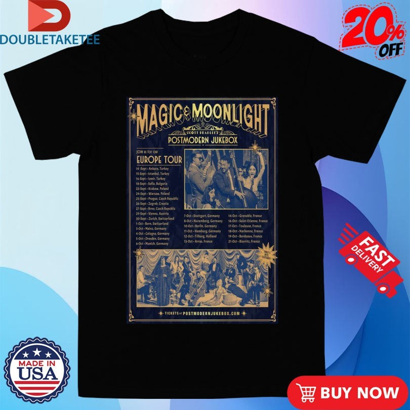 Official Postmodern Jukebox Magic &amp; Moonlight Europe Tour 2025 Shirts