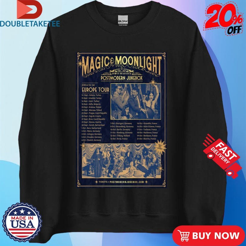 Official Postmodern Jukebox Magic &amp; Moonlight Europe Tour 2025 Shirts