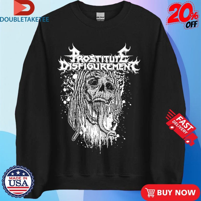 Official Prostitute Disfigurement Maggot Skull Shirts