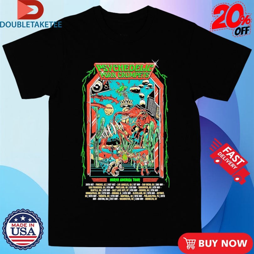 Official Psychedelic Porn Crumpets North America Tour 2025 Dates Shirts