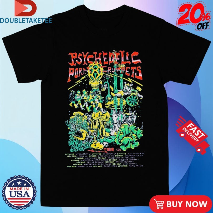 Official Psychedelic Porn Crumpets Tour 2026 Dates Shirts