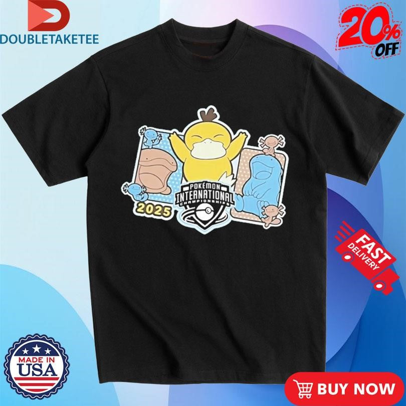 Official Psyduck Pokémon Europe International Championships 2025 Shirts