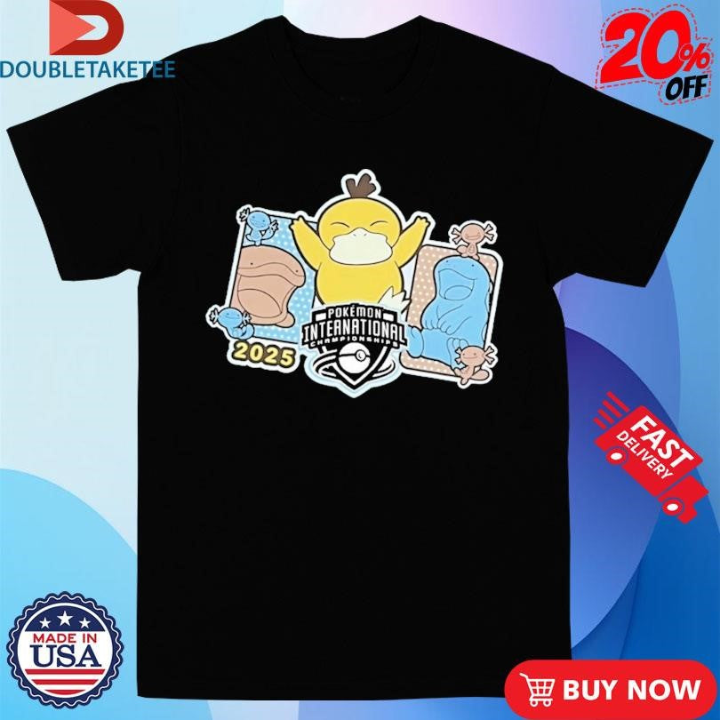 Official Psyduck Pokémon Europe International Championships 2025 Shirts
