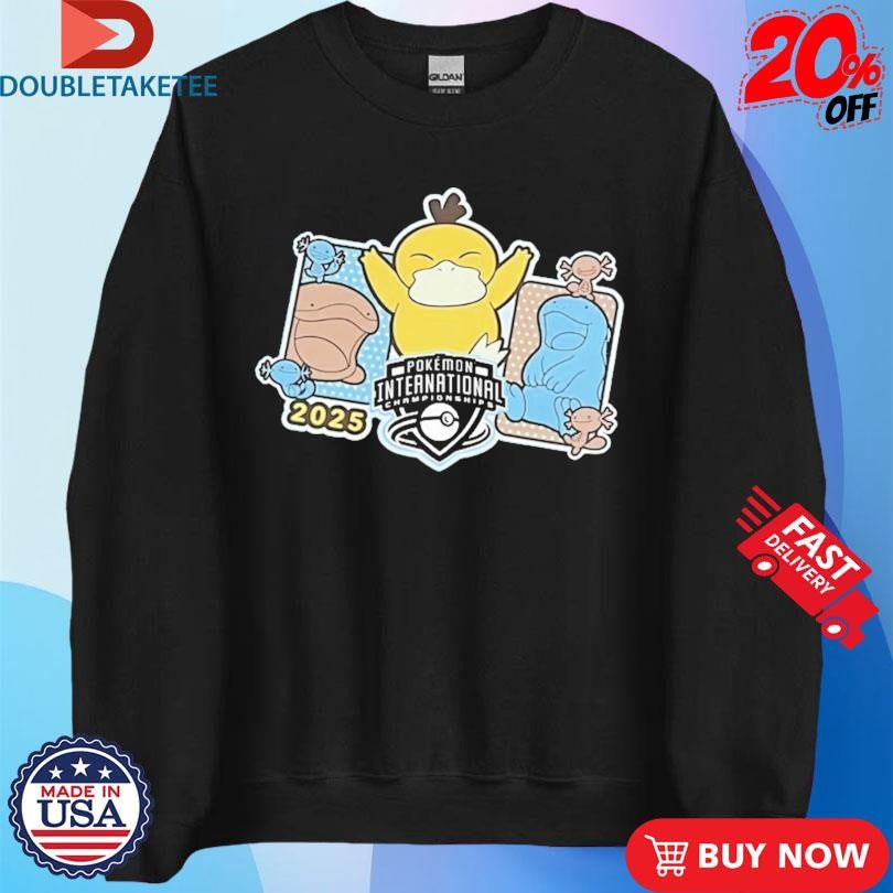 Official Psyduck Pokémon Europe International Championships 2025 Shirts