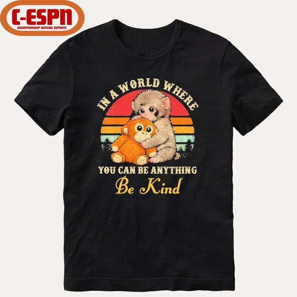 Official Punch Monkey In A World Where You Can Be Anything Be Kind Shirt