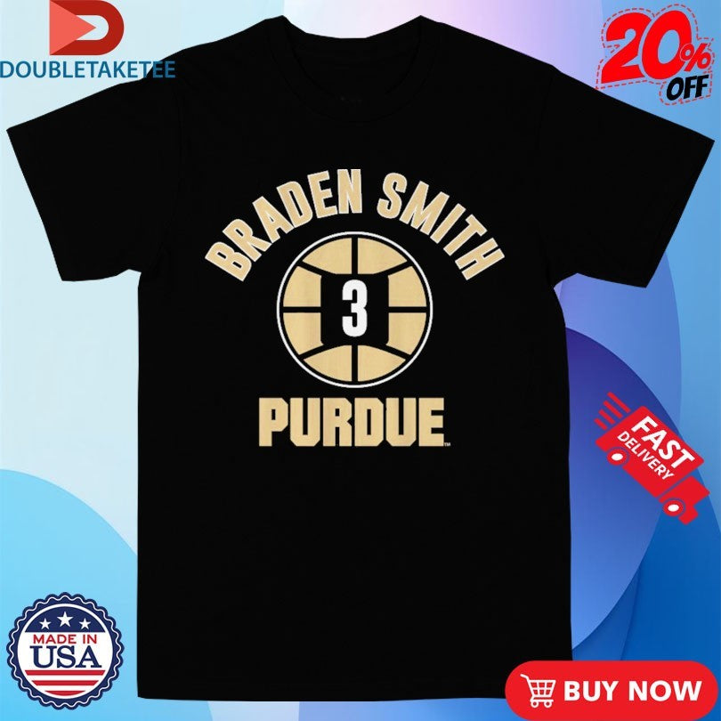 Official Purdue Boilermakers Braden Smith 3 Name Number Ball Shirts