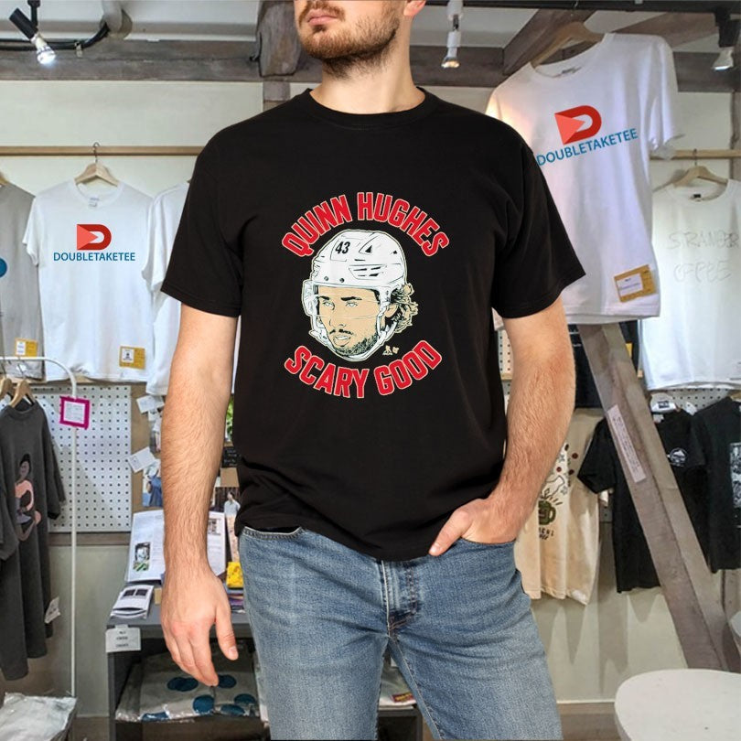 Official Quinn Hughes Scary Good Ghost Eyes Minnesota Wild Shirts