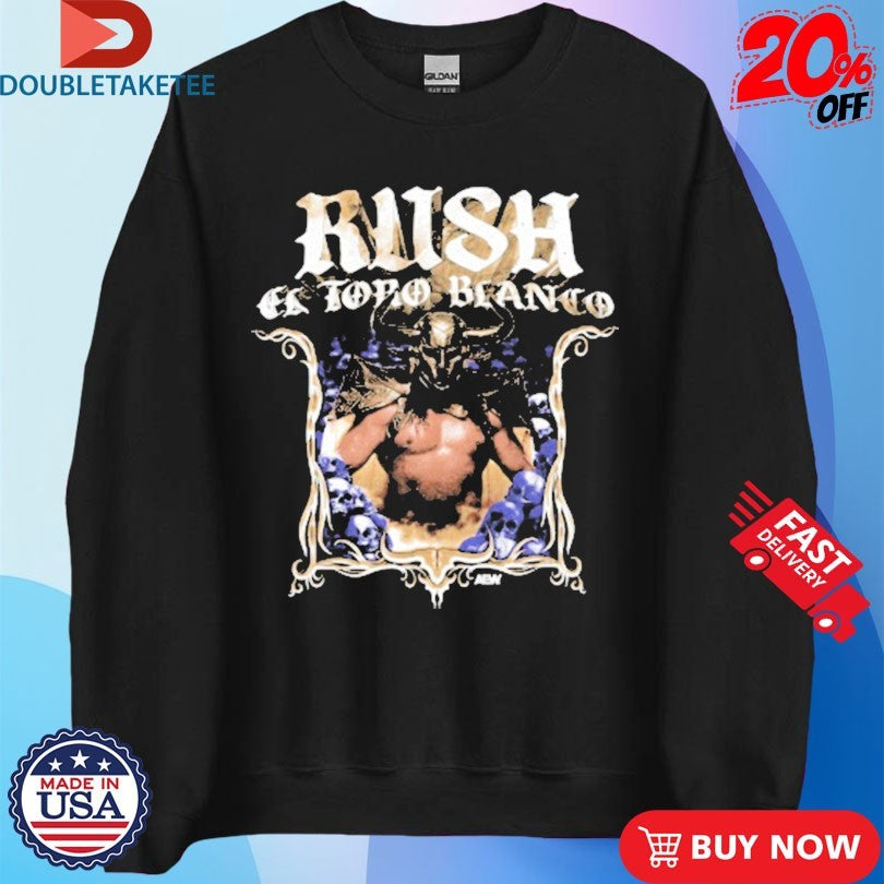 Official RUSH El Toro Blanco AEW Shirts