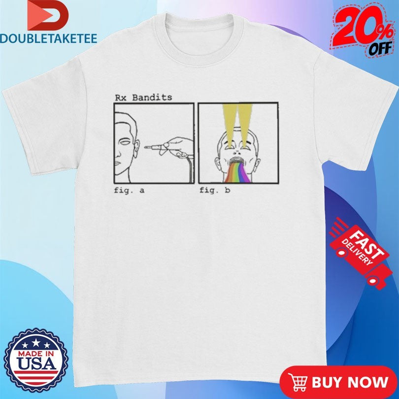 Official RX Bandits Plug Into The Rainbow Shirts