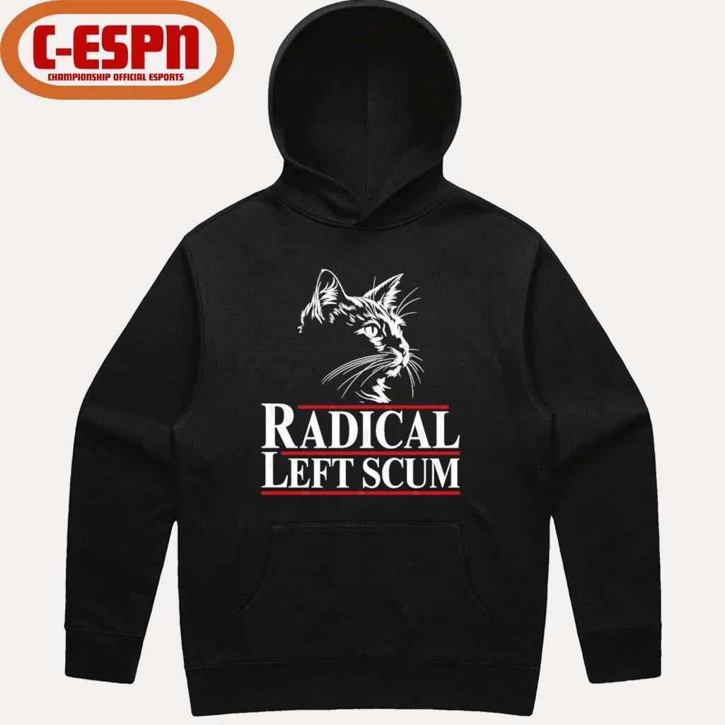 Official Radical Left Scum Black Cat Shirt