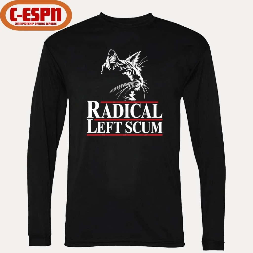 Official Radical Left Scum Black Cat Shirt