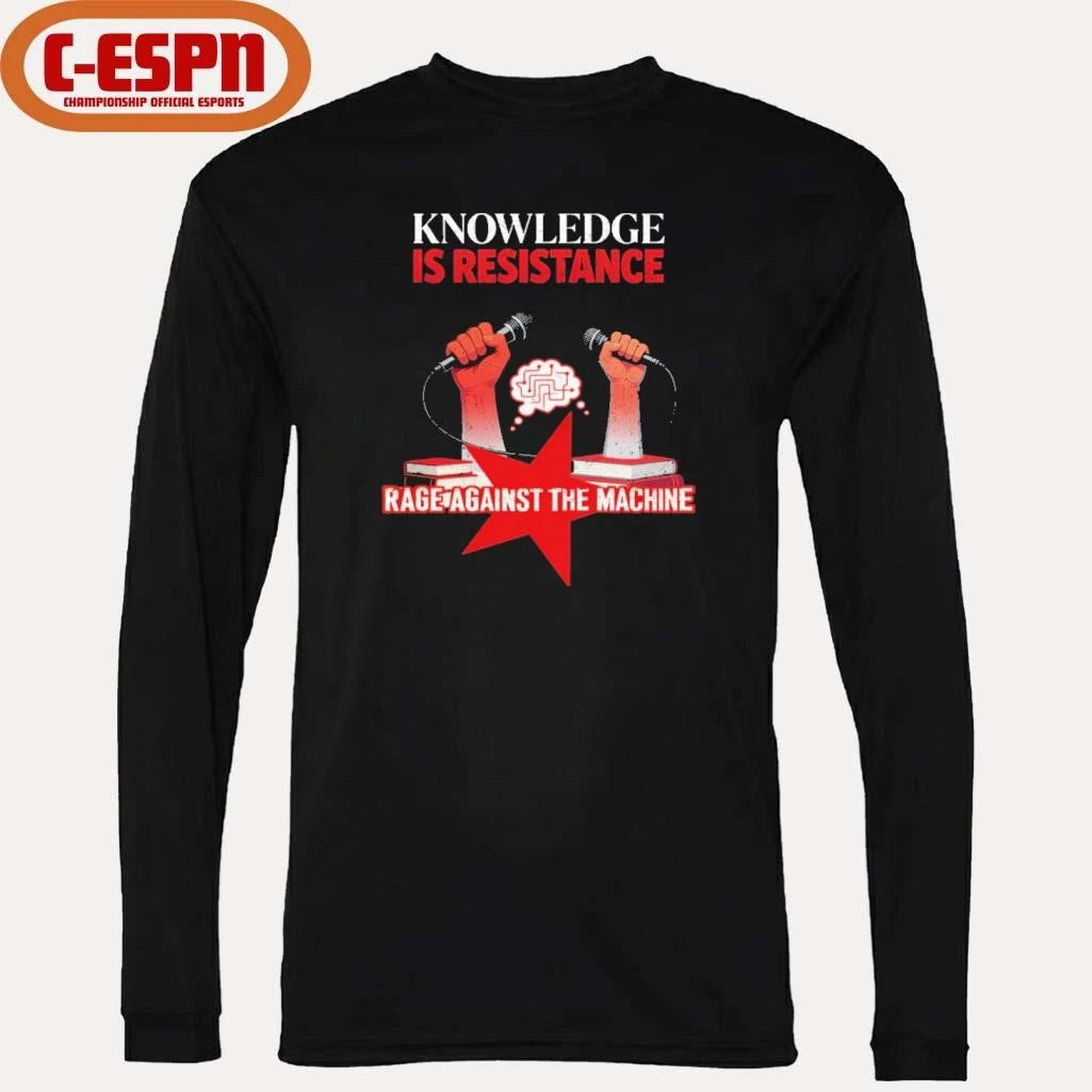 Official Rage against the machine Knowledge is Resistance T-Shirt
