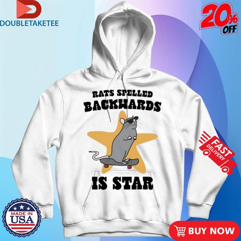 Official Rats Spelled Backwards Is Star Skateboard Shirts