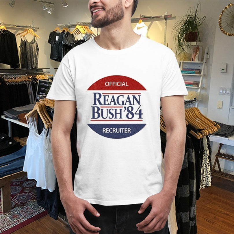 Official Reagan Bush Recruiter 1984 Shirts