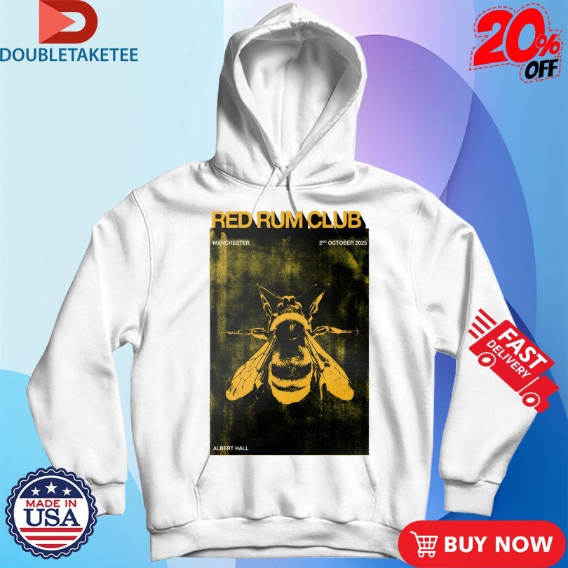 Official Red Rum Club October 2 2025 Albert Hall In Manchester UK Bee Shirts