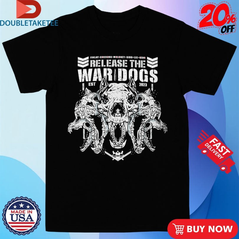 Official Release The War Dogs  Est 2023 New Japan Pro Wrestling Shirts
