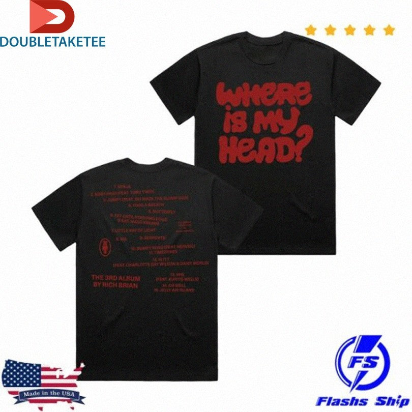 Official Rich Brian Where Is My Head Shirts