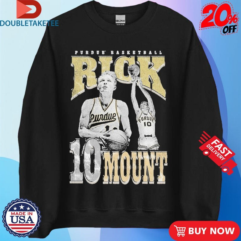 Official Rick Mount 10 Player Posture Purdue Boilermakers Basketball Shirts