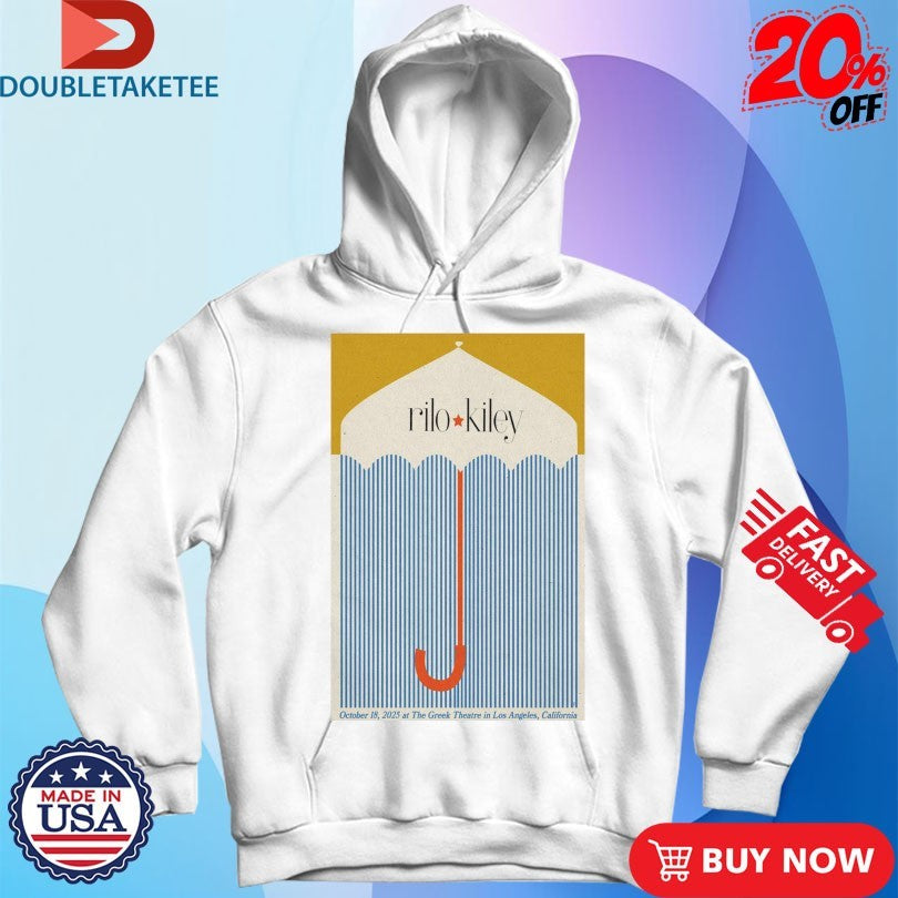 Official Rilo Kiley 10.18.2025 Tour Los Angeles, CA Umbrella Shirts