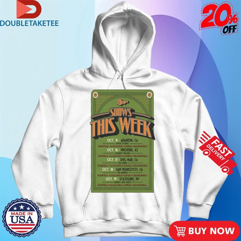 Official Ripe Shows This Week October 2025 Tour Shirts