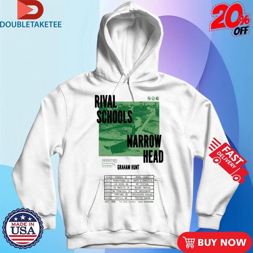 Official Rival Schools Narrow Head Fall Tour 2025 Shirts