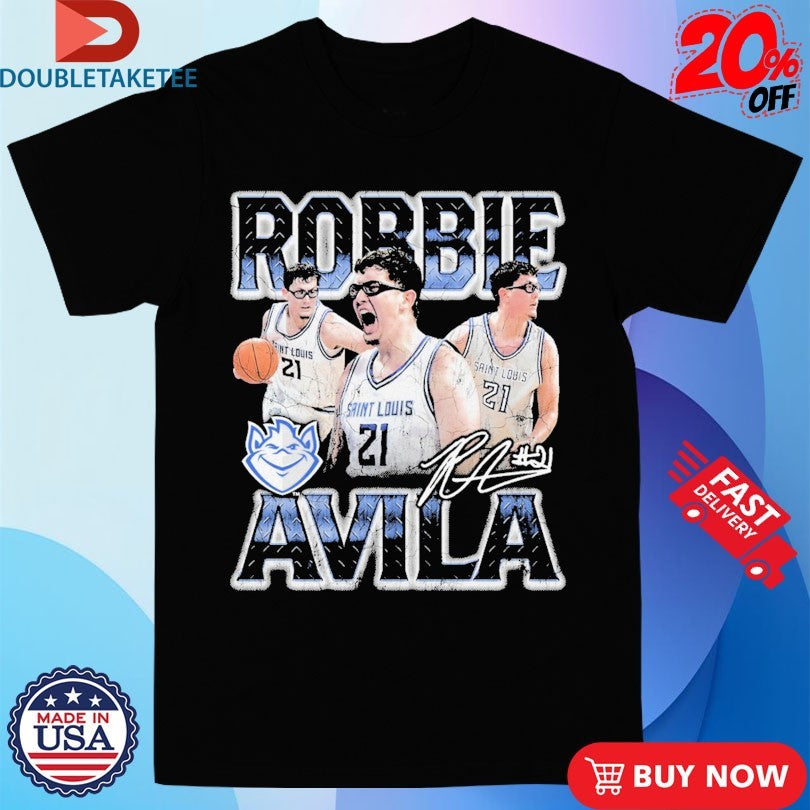 Official Robbie Avila Saint Louis Billikens 90s Player Signature Shirts