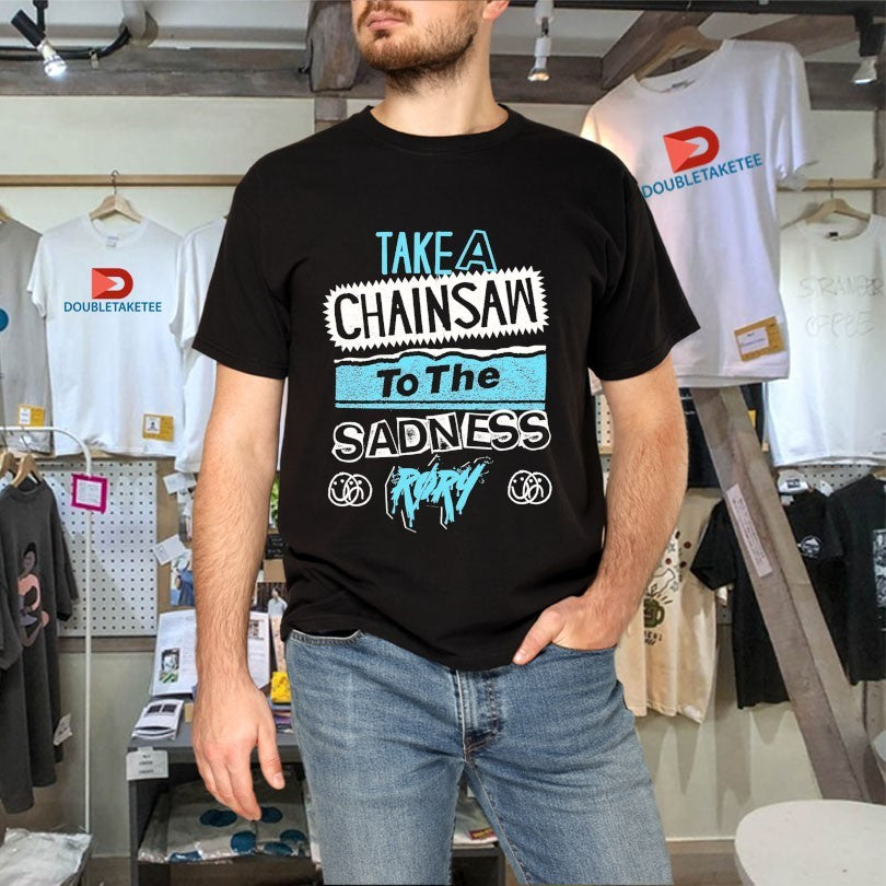 Official Rory Take A Chainsaw To The Sadness Smiley Shirts