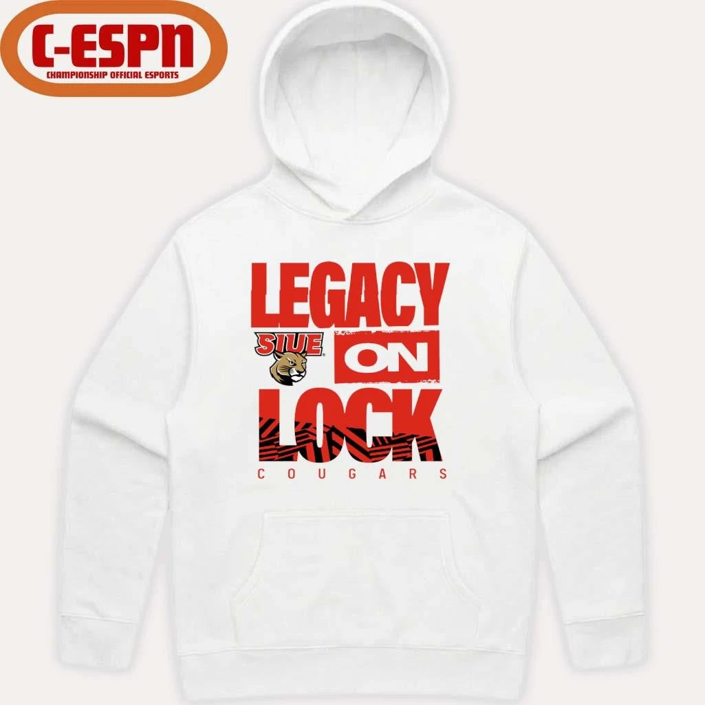 Official SIUE Cougars Basketball Legacy On Lock Bench Shirt