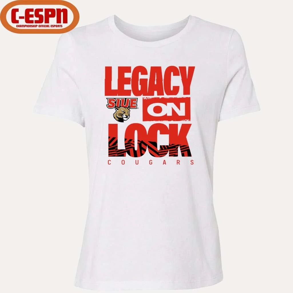 Official SIUE Cougars Basketball Legacy On Lock Bench Shirt