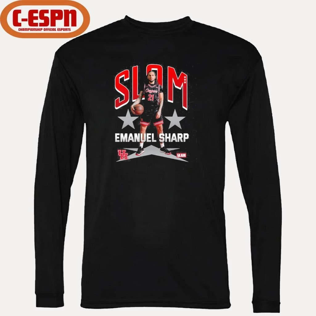 Official SLAM Houston Men’s Basketball Emanuel Sharp Remix Shirt
