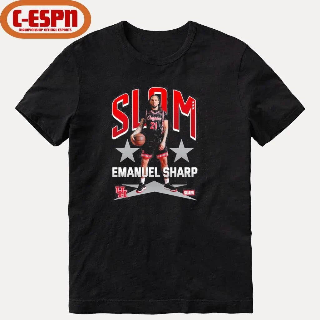 Official SLAM Houston Men’s Basketball Emanuel Sharp Remix Shirt