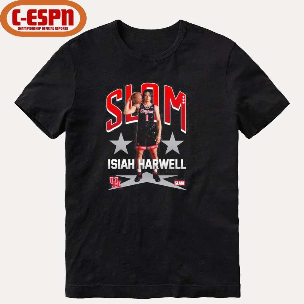 Official SLAM Houston Men’s Basketball Isiah Harwell Remix Shirt