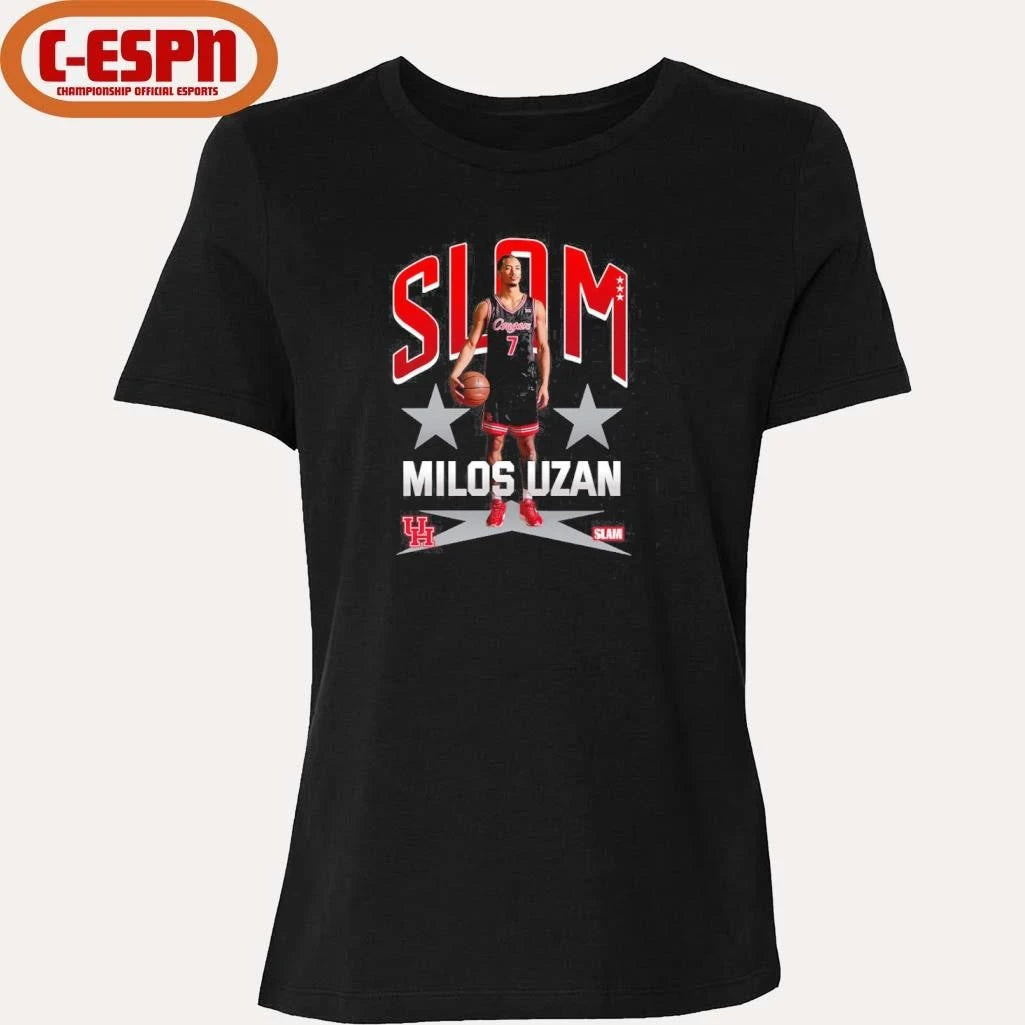Official SLAM Houston Men’s Basketball Milos Uzan Remix Shirt