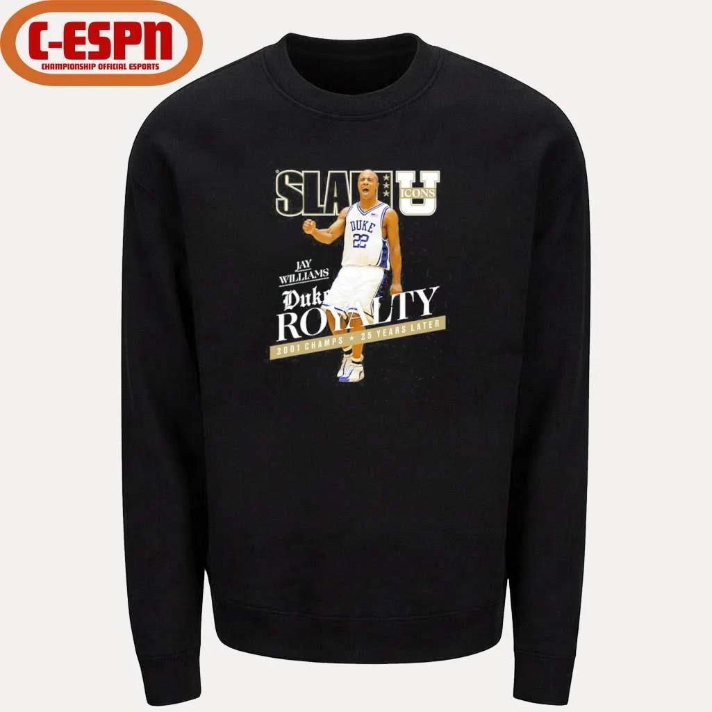 Official SLAM Jay Williams Duke Royalty Shirt