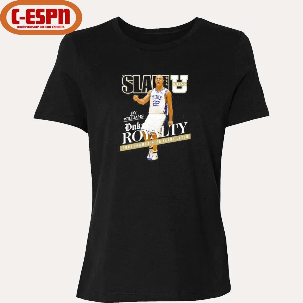 Official SLAM Jay Williams Duke Royalty Shirt