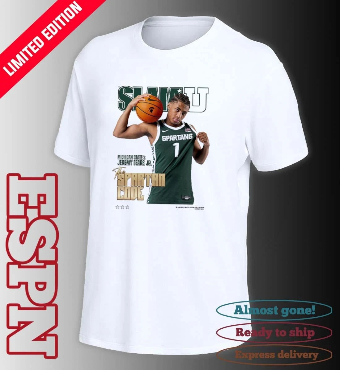 Official SLAM Jeremy Fears Jr The Spartan Code Shirt