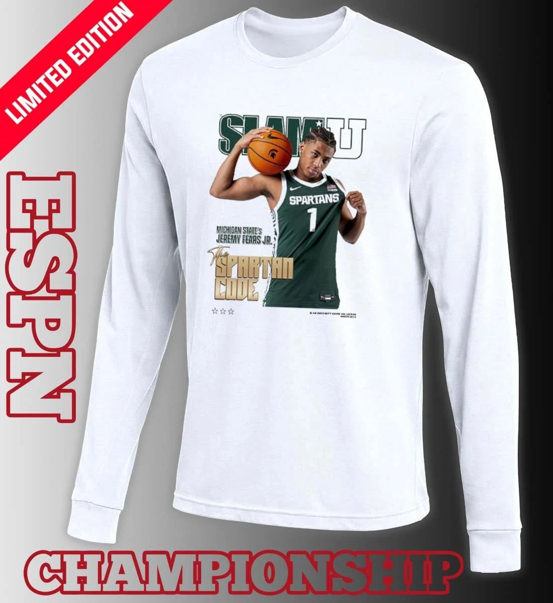 Official SLAM Jeremy Fears Jr The Spartan Code Shirt