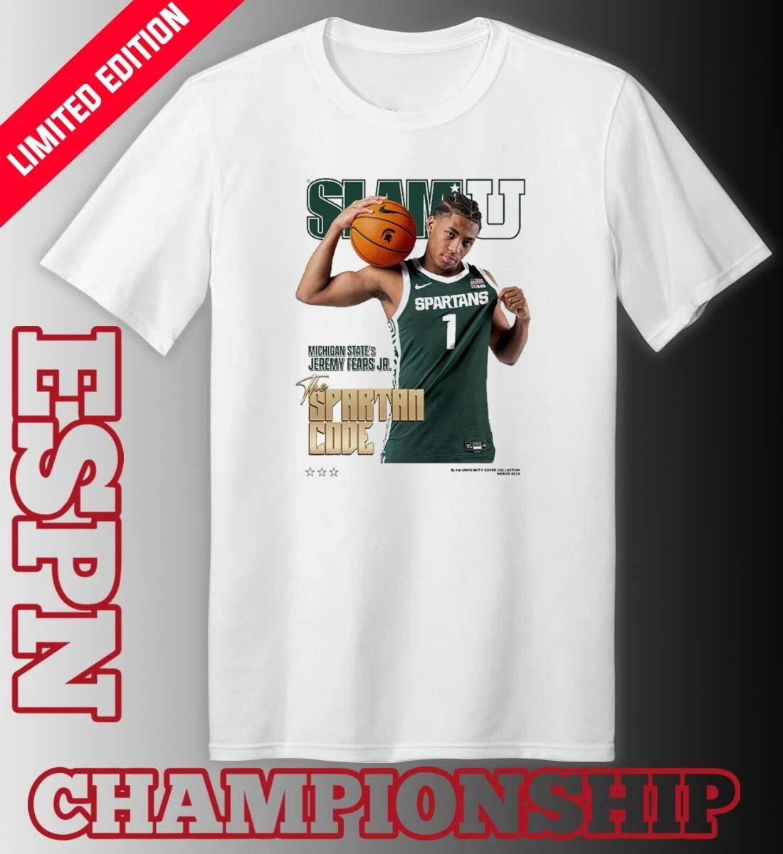Official SLAM Jeremy Fears Jr The Spartan Code Shirt