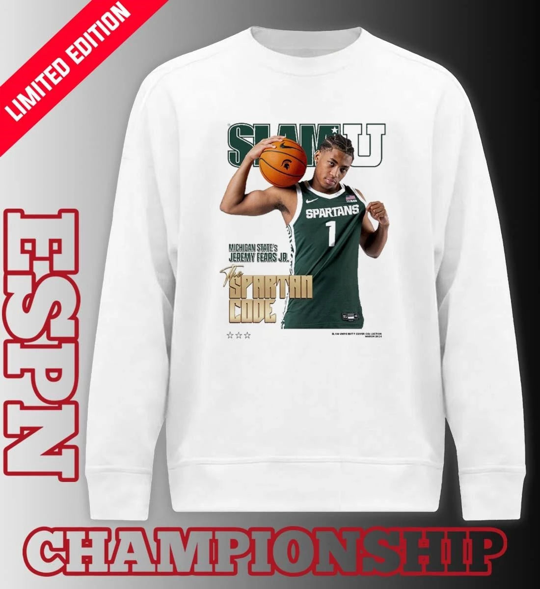 Official SLAM Jeremy Fears Jr The Spartan Code Shirt