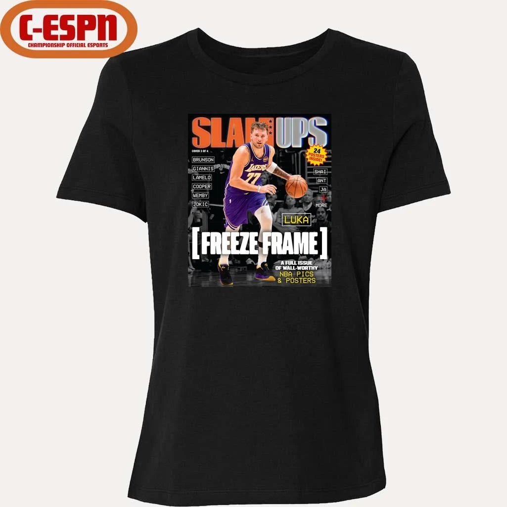 Official SLAMUPs – Luka Doncic Magazine Shirt
