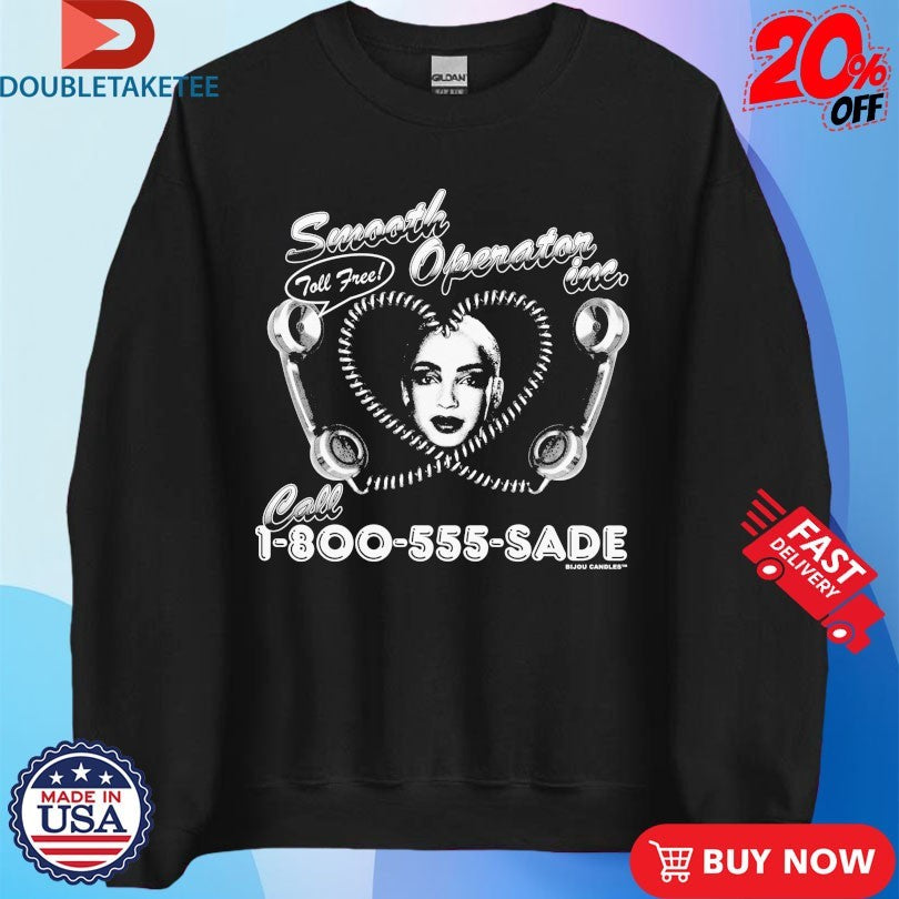 Official Sade Smooth Operator Toll Free Shirts
