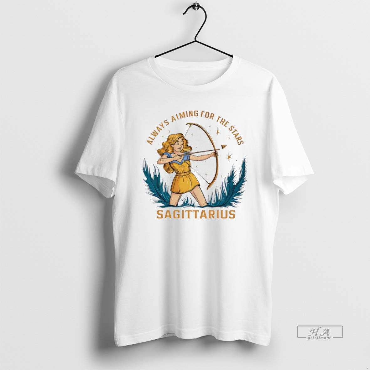 Official Sagittarius Zodiac Always Aiming For The Stars Art T-Shirts, Hoodie, Sweatshirt | ZylaModa.com