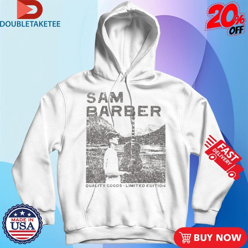 Official Sam Barber Outdoor Goods Guitar Photo Shirts
