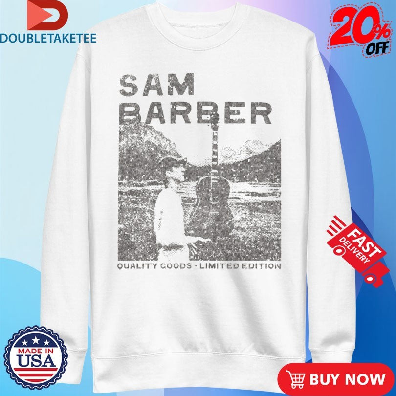 Official Sam Barber Outdoor Goods Guitar Photo Shirts